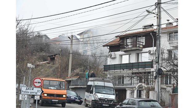 Взривената къща в Банкя Снимка: Георги Палейков