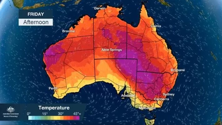 СНИМКА: Australian Bureau of Meteorology