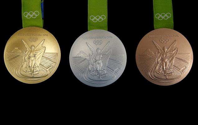 В сребърните и бронзовите медали за олимпиадата в Рио през 2016-а имаше рециклирани ценни метали Снимка Ройтерс