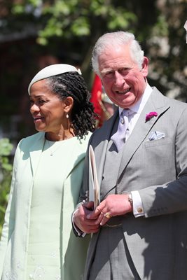 Принц Чарлз се държа много сърдечно с Дория Рагланд на сватбата на децата им.