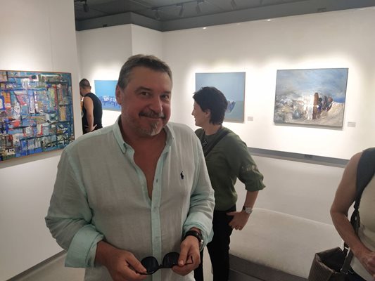 И Николай Няголов дойде на откриването на емблематичната изложба с картини на Георги Баев от фонда на Бургаската художествена галерия.