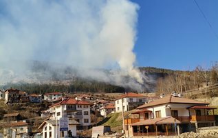 Около 10 дка гора се запали над село Ягодина