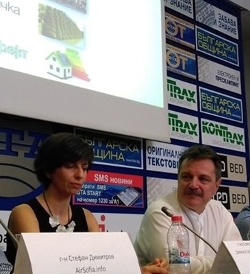 Елица Панайотова и д-р Александър Симидчиев дават примери как може да се подобри качеството на въздуха в училищата.