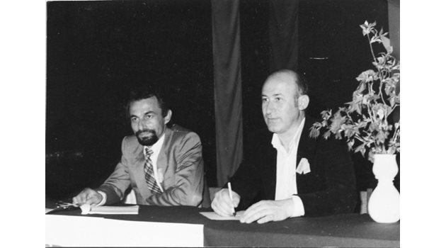 Ахмед Доган (вляво) и Енал Бекир, племенник на силистренския режисьор Реджеп Садък