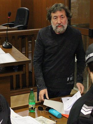 Николай Банев в съда преди пандемията