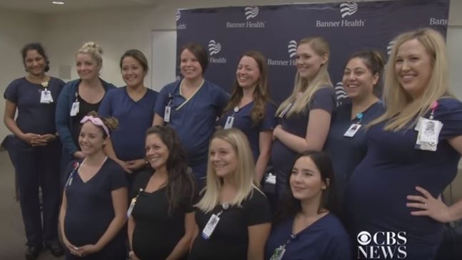 16 медсестри от една болница са бременни по едно и също време в Аризона (Видео)