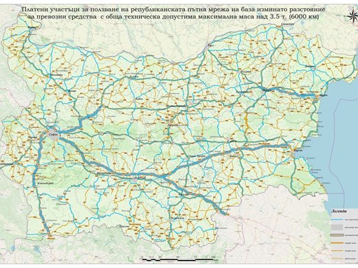 МРРБ предлага близо 6000 км платени републикански пътища