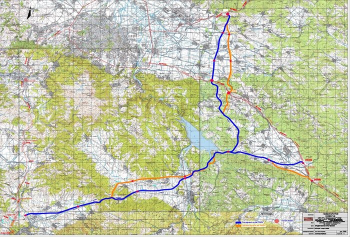 Два варианта на трасе на магистрала "Рила" от 2008 г. 