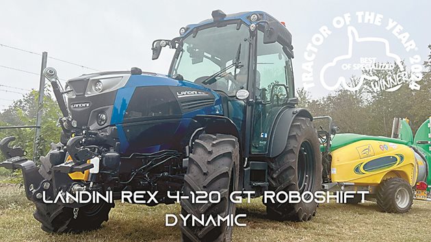 Най-добър специализиран трактор за 2024 г . - LANDINI Rex 4-120 GT RoboShift Dynamic