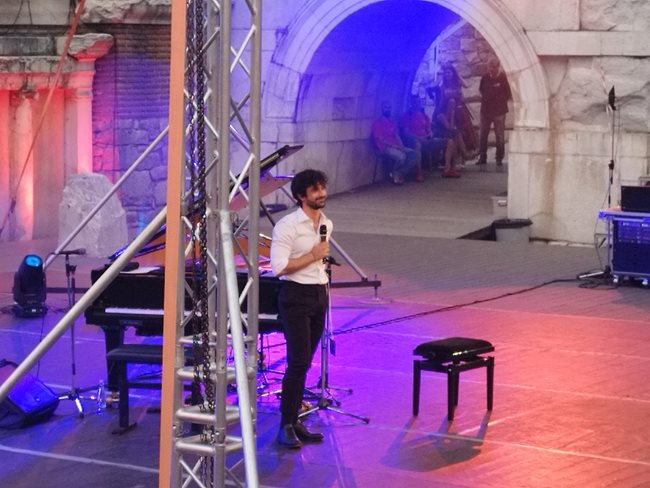Евгени Генчев на концерта си в Пловдив