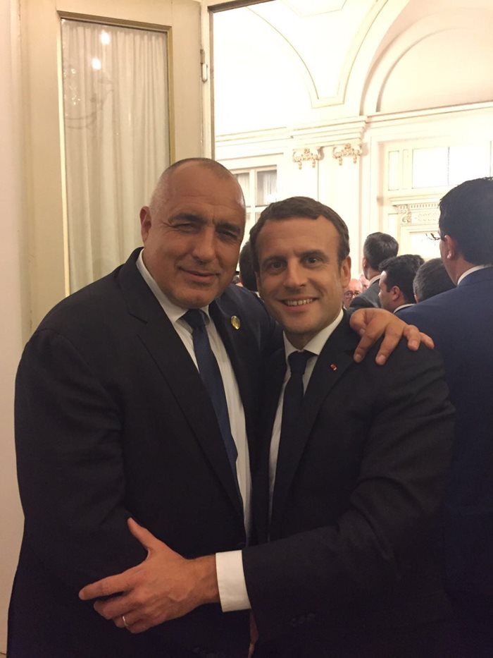 Бойко Борисов и френският президент Еманюел Макрон в Триест. СНИМКИ: Министерски съвет