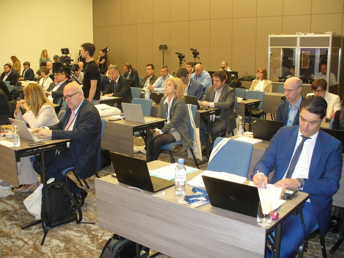 Момент от заседанието на международната конференция.
Снимка: Ваньо Стоилов