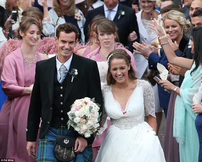 Тенисистът Анди Мъри се ожени  в собствения си хотел Cromlix.