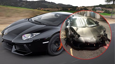 Вижте как се разбива Lamborghini Aventador  за 324 000 долара