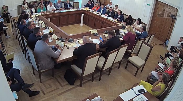 Заседанието на земеделската комисия в парламента.