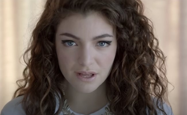 Певицата Lorde Кадър: Ютуб