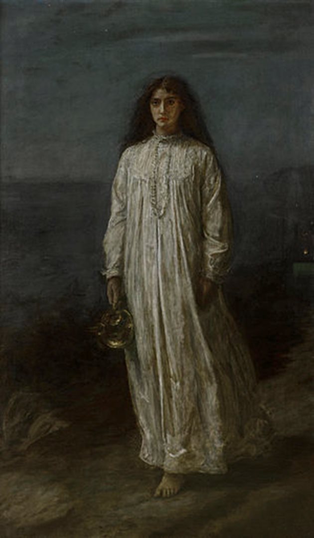 "Сомнамбул" - картина на Джон Еверет, 1871 г.