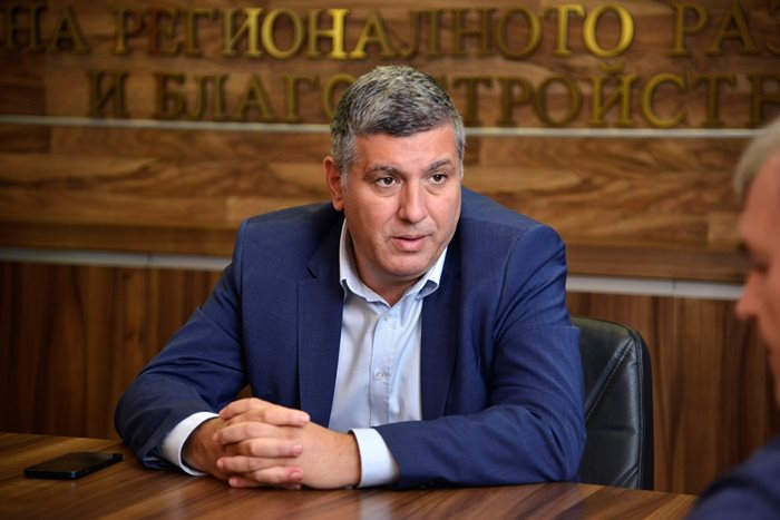 Министърът на регионалното развитие и благоустройството Андрей Цеков
Снимка: Йордан Симеонов