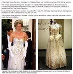 Продадоха на търг приказната рокля на принцеса Даяна