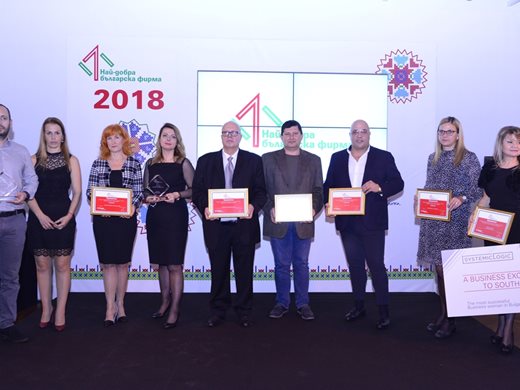 За 8-а година „Фибанк" връчи наградите „Най-добра българска фирма"