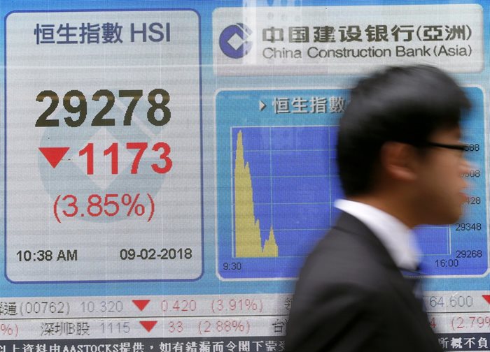 Азиатските борсови индекси паднаха след срива на Уолстрийт. СНИМКА: Ройтерс