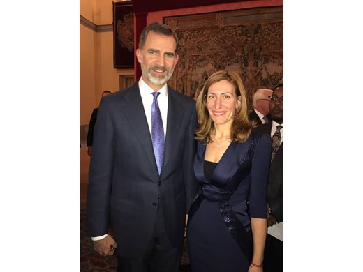 Кралят на Испания и министър Ангелкова на вечеря в двореца "Ел Пардо"