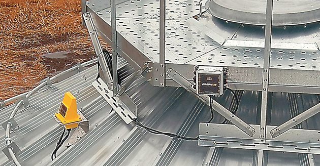 GSI GrainVue сензор за мониторинг на въглеродния диоксид в зърнохранилищата