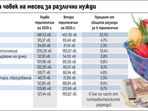 Българинът сви всички харчове без тези за алкохол и цигари  (Инфографика)