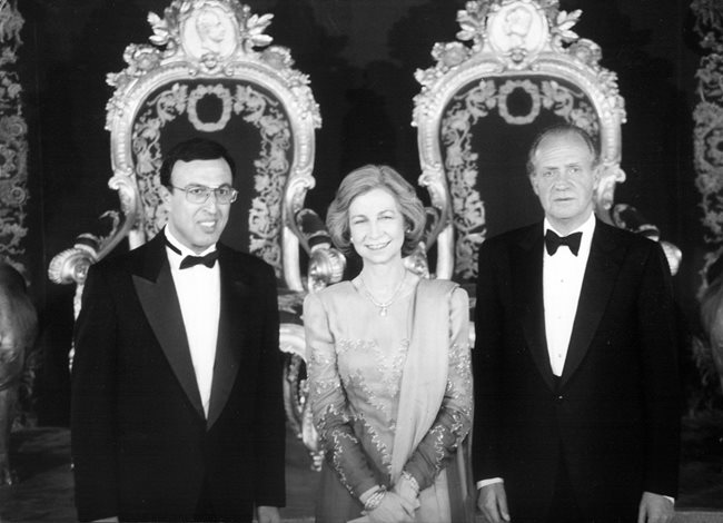 Прием на Краля на Испания Хуан Карлос II и съпругата му София в чест на българския президент Петър Стоянов