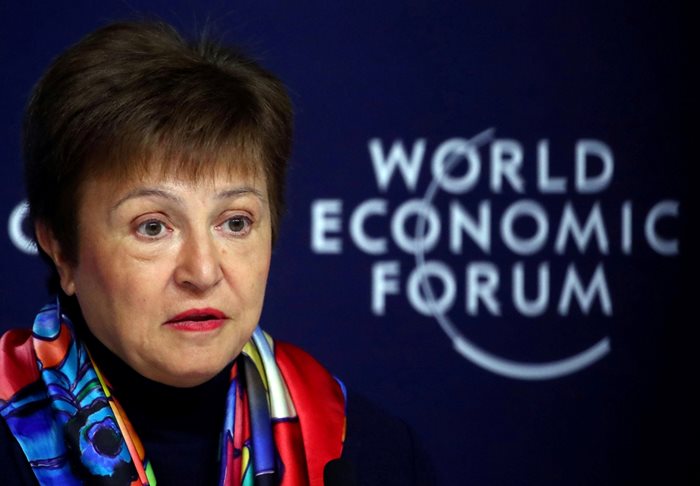 Изпълнителният директор на МВФ Кристалина Георгиева СНИМКА: Ройтерс