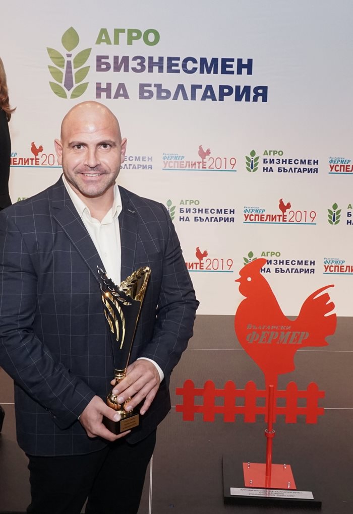 Станчо Яков Станчев, управител на СД ,,Ерато СИК ” е носителят на голямата награда на конкурса "Агробизнесмен на България" за 2019 г.