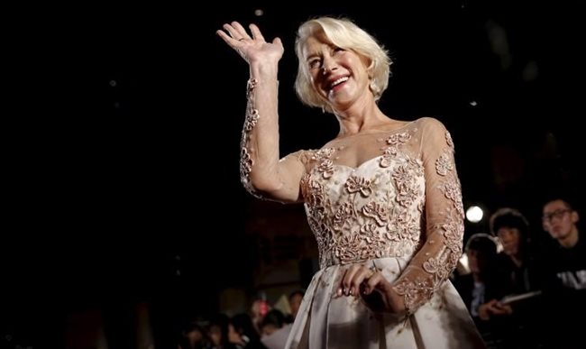 73-годишната носителка на "Оскар" Хелън Мирън СНИМКА: Ройтерс