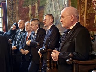 Главчев и българската делегация участваха в празника на манастира „Св. Георги Зограф"