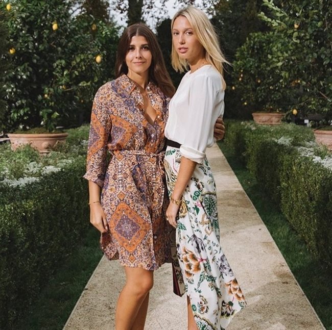 Мафалда и дъщерята на гръцкия принц Павел Олимпия на Седмицата на модата в Ню Йорк.
