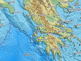 Трус от 3,9 по Рихтер край остров Закинтос в Гърция