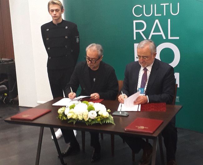 Мариус Донкин и Валерий Фокин подписват договора за дългосрочно сътрудничество за развите на театралното изкуство на Руската федерация и България.
