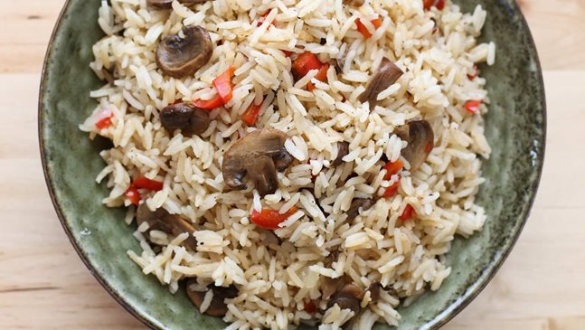 Ориз с праз и гъби