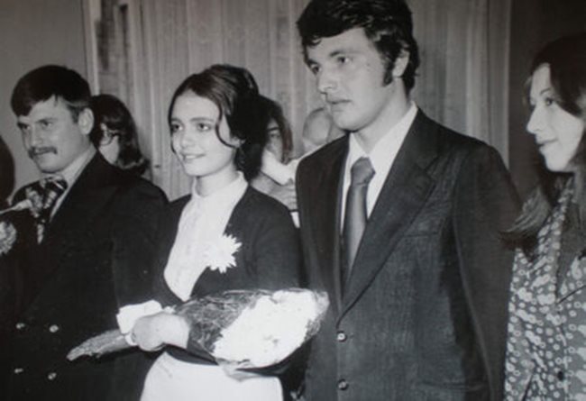 Сватбата с Владимир Грашнов. Бракът им издържа 7 години.