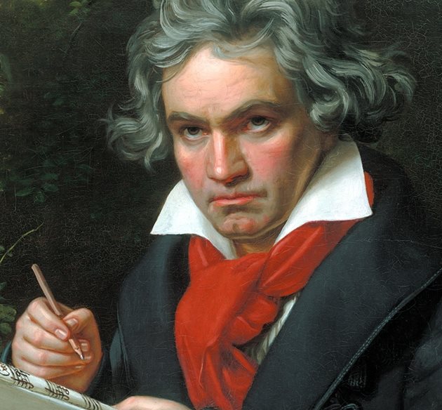 Портрет на Бетовен от Карл Йозеф Щилер, рисуван през 1820 г.