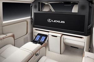 Така изглежда отвътре луксозният миниван на Lexus.