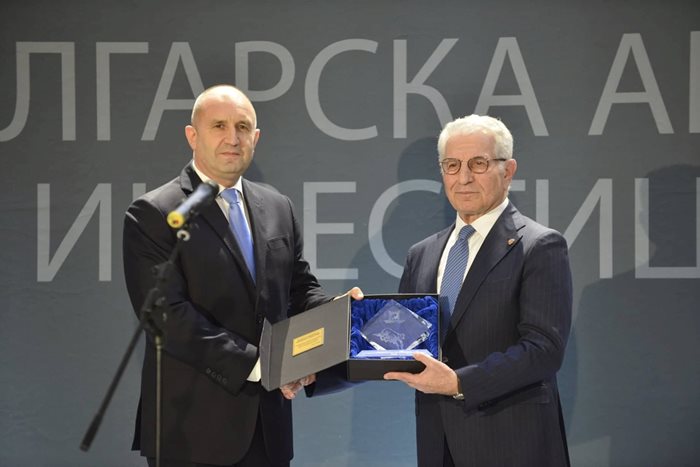 Голямата награда беше връчена от президента на България Румен Радев на Фикрет Индже, мажоритарен собственик на "Алкомет"