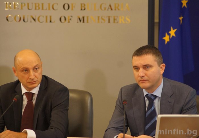 Финансовият министър Владислав Горанов при представянето на фонда на фондовете, който ще управлява над 750 млн. евро.