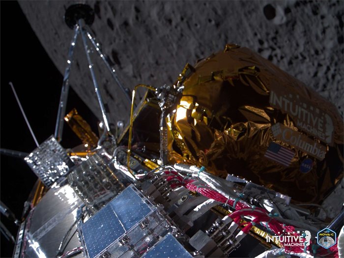 "Одисей" се устреми към Луната с дефектни сензори в навигационната система. 
СНИМКА: INTUITIVE MACHINES