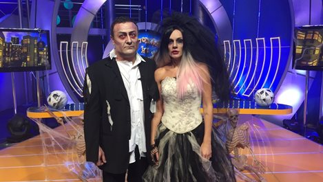 Мария Игнатова и Димитър Рачков вампири на Хелоуин (Снимки)