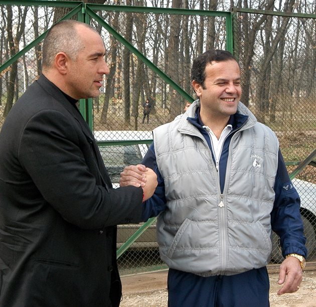 Пламен Минчев с Бойко Борисов - бизнесменът беше и президент на Българската федерация по тенис.