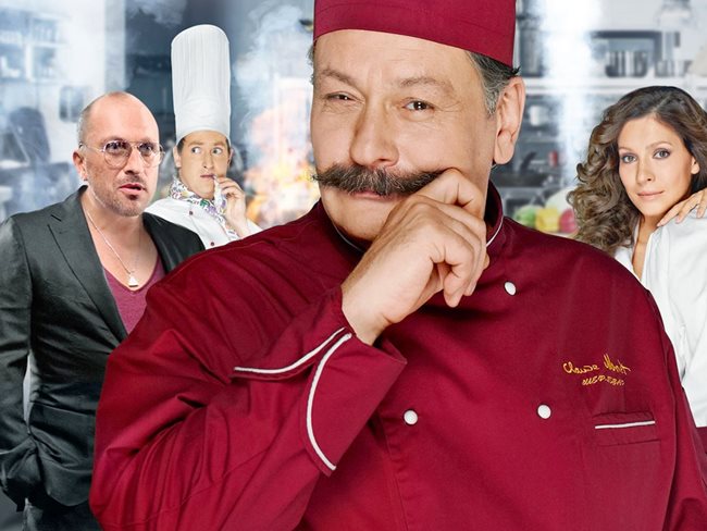 Дмитрий Назаров е водещ на тв предаване за кулинария близо 6 години, преди да изиграе главния готвач в сериала.