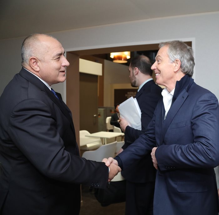 Борисов е имал разговор и с бившия британски премиер Тони Блеър.