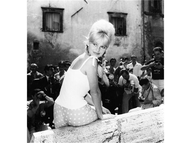 Бриджит Бардо в Сполето през юни 1961-ва.
