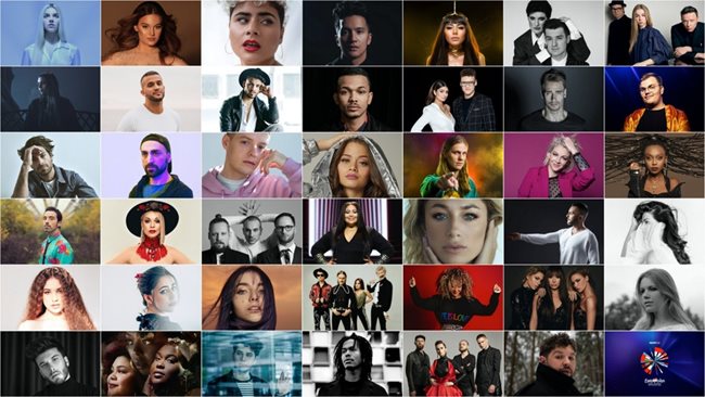 Всички 41 изпълнители, които трябваше да участват на Евровизия тази година