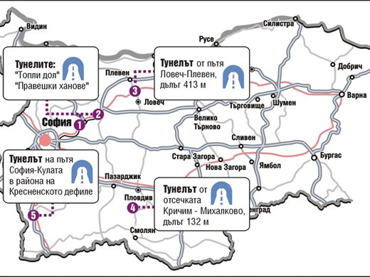 Ремонтират спешно 5 тунела догодина, два са на “Хемус”